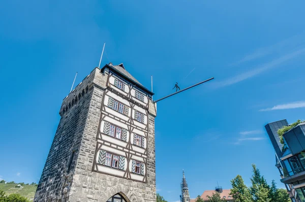 Wieża bramy Schelztor w esslingen am neckar, Niemcy — Zdjęcie stockowe