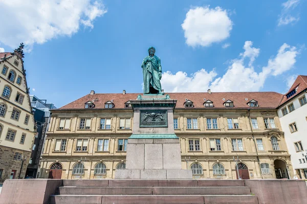 Pomnik Schillera w stuttgart, Niemcy — Zdjęcie stockowe