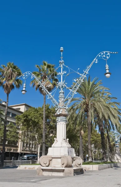 Lluís companys avenue v Barceloně, Španělsko — Stock fotografie