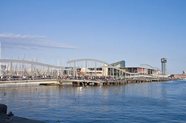 De la Fusta Pier, Барселона, Испания — стоковое фото