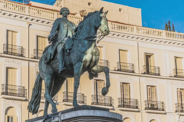 Sol torget i madrid, Spanien — Stockfoto