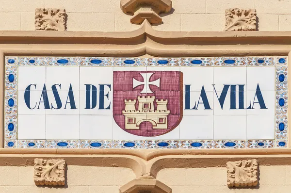 Stadhuis gebouw gelegen in sitges, Spanje — Stockfoto