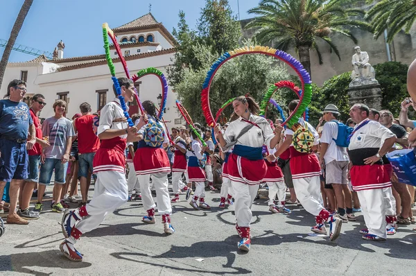 Piłka de cercolets w festa major w sitges, Hiszpania — Zdjęcie stockowe