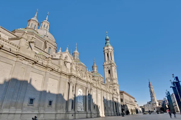 Basílica Nossa Senhora do Pilar em Zaragoza, Espanha — Fotografia de Stock