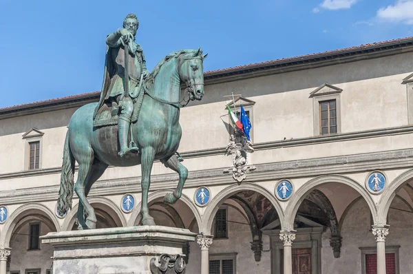 Ferdinando heykeli ben de medici, Floransa, İtalya — Stok fotoğraf