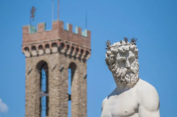 Neptunus fontän av ammannati i Florens, Italien — Stockfoto