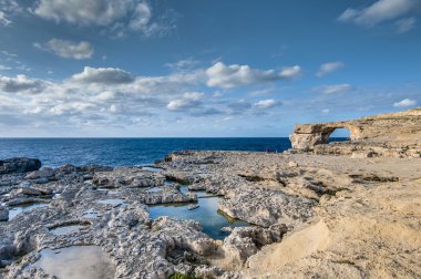Azure Window in Gozo Island, Malta. clipart