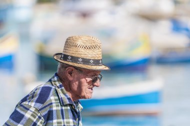 marsaxlokk Malta bir balıkçı köyü olan liman.