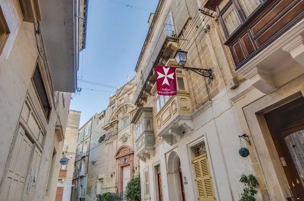 Santa scholastica kerk in vittoriosa (birgu), malta — Stockfoto