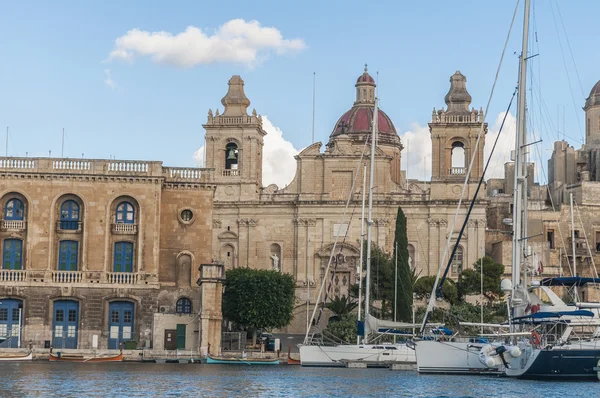 Igreja de São Lourenço em Vittoriosa (Birgu), Malta — Fotografia de Stock