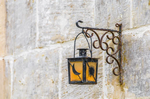 Streetlamp στη Μάλτα (Birgu) Vittoriosa — Φωτογραφία Αρχείου