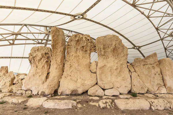 Hagar qim megalitiska tempel i malta — Stockfoto