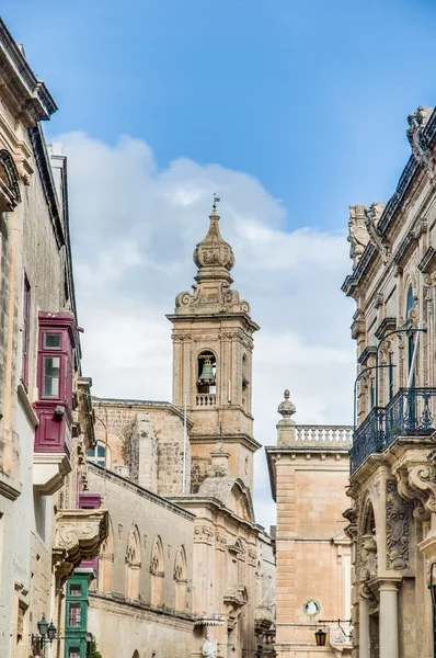 Καρμελίτισσα εκκλησία σε mdina, Μάλτα — Φωτογραφία Αρχείου
