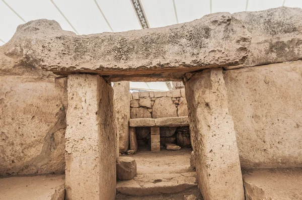 Mnajdra 在马耳他巨石神庙 — 图库照片