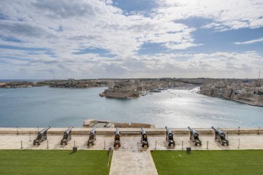 Saluting Battery in Valletta, Malta clipart