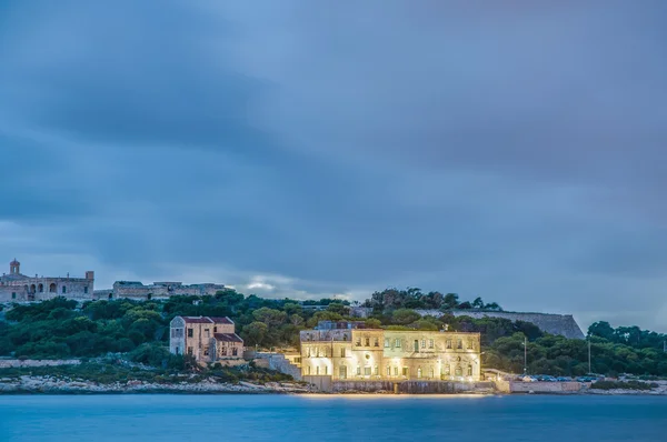 Manoel Adası önünde valletta, malta — Stok fotoğraf