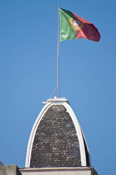 Flaga w porto, Portugalia — Zdjęcie stockowe