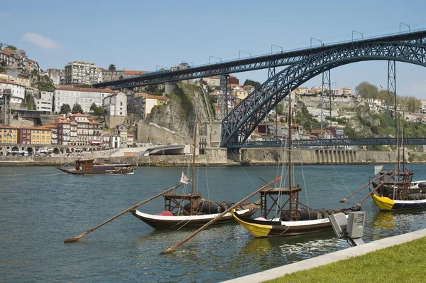Luis die ik brug in porto, portugal — Stockfoto