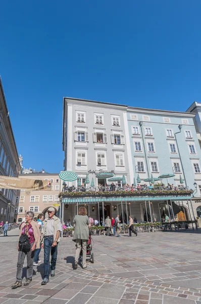 Cafe Tomaselli em Salzburgo, Áustria — Fotografia de Stock