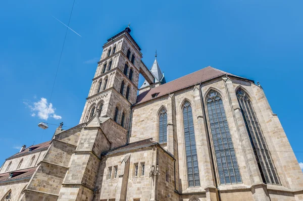 Saint dionysius içinde esslingen kiliseyim neckar, Almanya — Stok fotoğraf