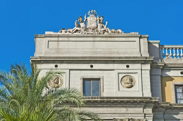 Piazza Reial a Barcellona, Spagna — Foto Stock