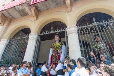 gegant de la vila adlı festa sitges, İspanya büyük