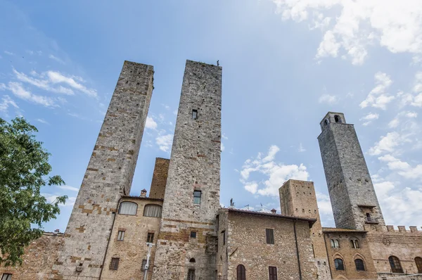 Ratusz w san gimignano, Włochy — Zdjęcie stockowe