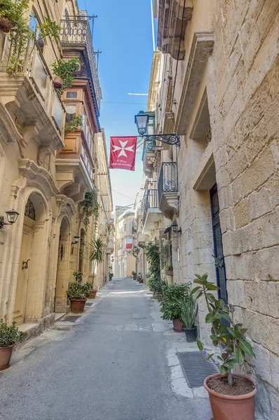 Tabone gatan i vittoriosa, malta — Stockfoto