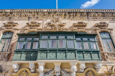 geleneksel Malta balkon Valletta, malta