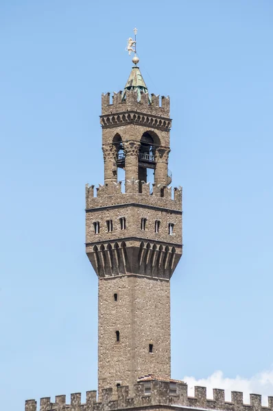 Der Palazzo Vecchio, das Rathaus von Florenz, Italien. — Stockfoto