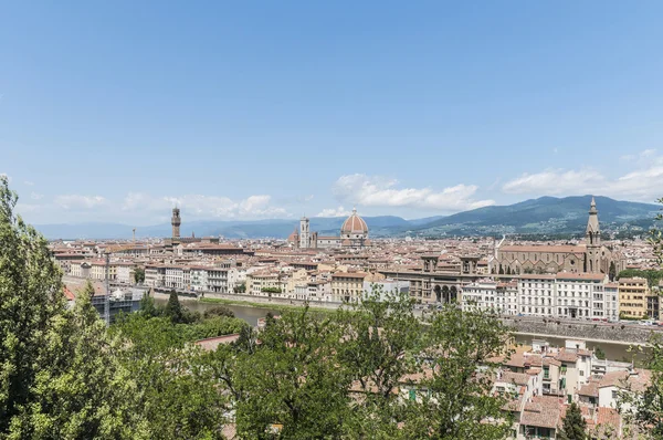Florence is gezien vanaf piazzale michelangelo, Italië — Stockfoto