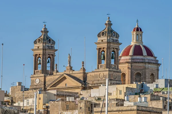 大教堂的森格莱阿在马耳他. — 图库照片