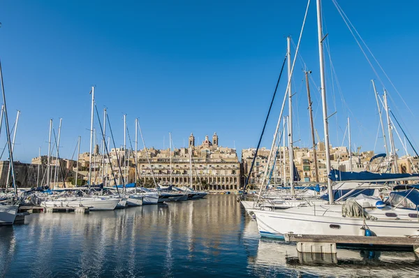 Dockyard Creek em Senglea, Malta — Fotografia de Stock