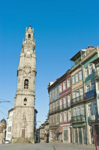 Clerigos toren in porto, portugal — Stockfoto