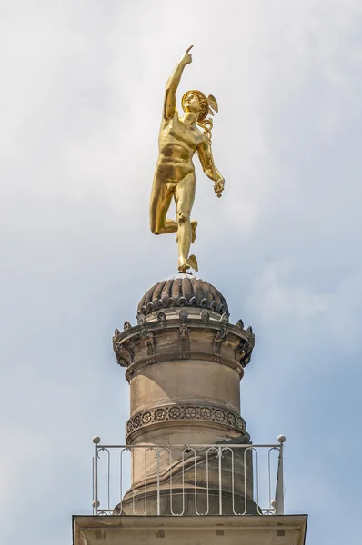 Merkür heykele schlossplatz, Almanya — Stok fotoğraf