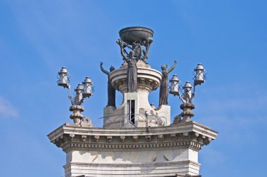 España'nın kare çeşme Barcelona, İspanya