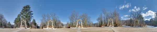 Plaza de ocho calles en el Palacio de La Granja, España — Foto de Stock