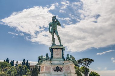 David, piazzale michelangelo, Floransa, İtalya