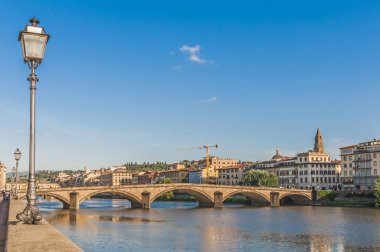 ponte alla carraia Köprüsü, Floransa, İtalya.