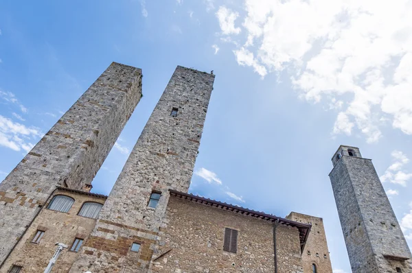 Stadshuset byggnad i san gimignano, italy — Stockfoto