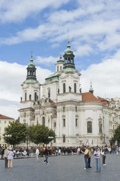 Kościół św Mikołaja, Praga — Zdjęcie stockowe
