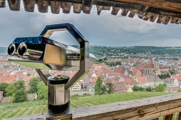 Esslingen am Neckar vistas desde las escaleras del castillo, Alemania —  Fotos de Stock