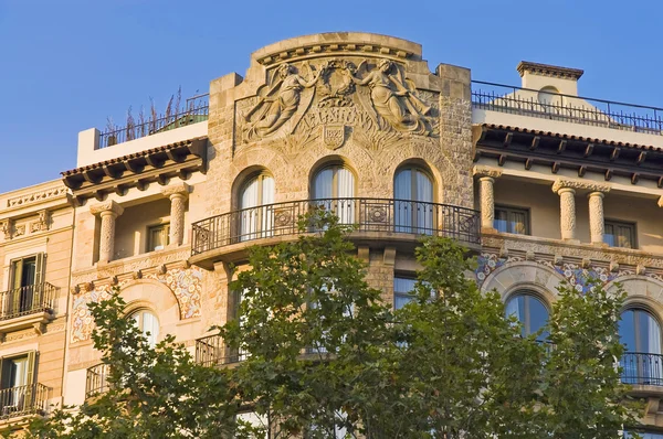 Passeig de Gracia street a Barcellona, Spagna — Foto Stock