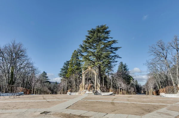 Herkulova kašna v la granja palace, Španělsko — Stock fotografie