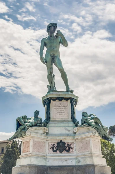 David na piazzale michelangelo w Florencja, Włochy — Zdjęcie stockowe