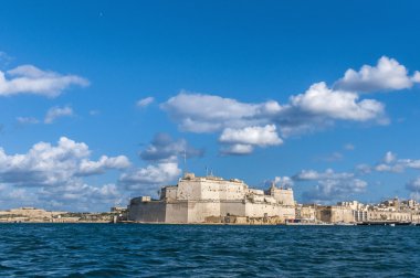 Fort Aziz angelo vittoriosa (birgu), malta, dan görüldüğü gibi