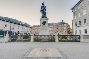 Mozart, Salzburg, Avusturya mozart Meydanı (mozartplatz) heykeli