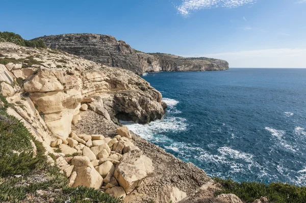 Скалы Дингли на Мальте — стоковое фото