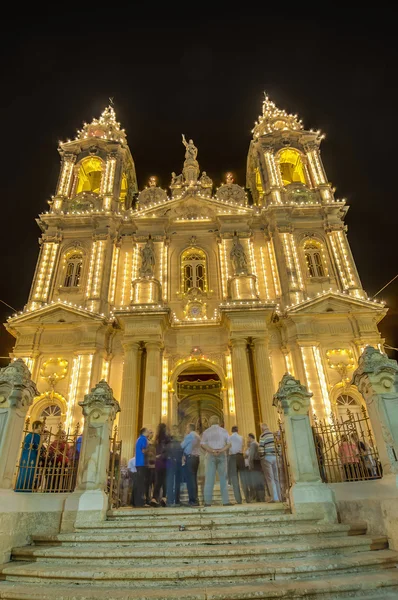 Santa marija assunta procession i Bjärred, malta. — Stockfoto