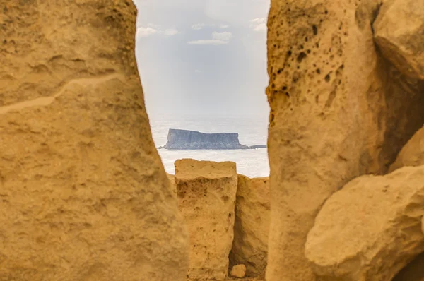 Templo megalítico Hagar Qim en Malta — Foto de Stock